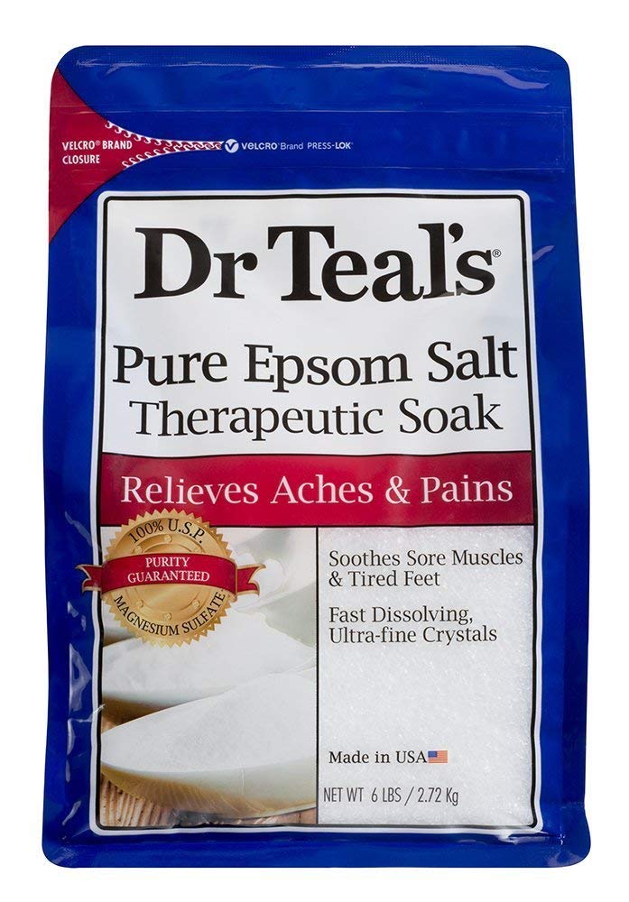 Dr Teals' Epsom salt for relieving aches and pains
