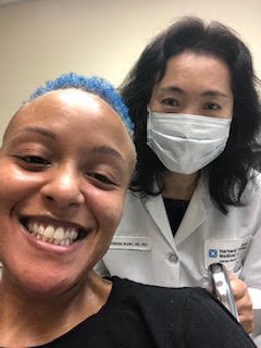 Keisha with Dr. Wang.