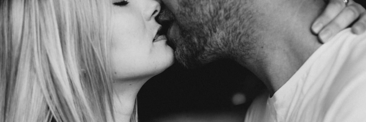 What You Need to Know About Sex and Bipolar Disorder black and white photo of couple sensual kissing