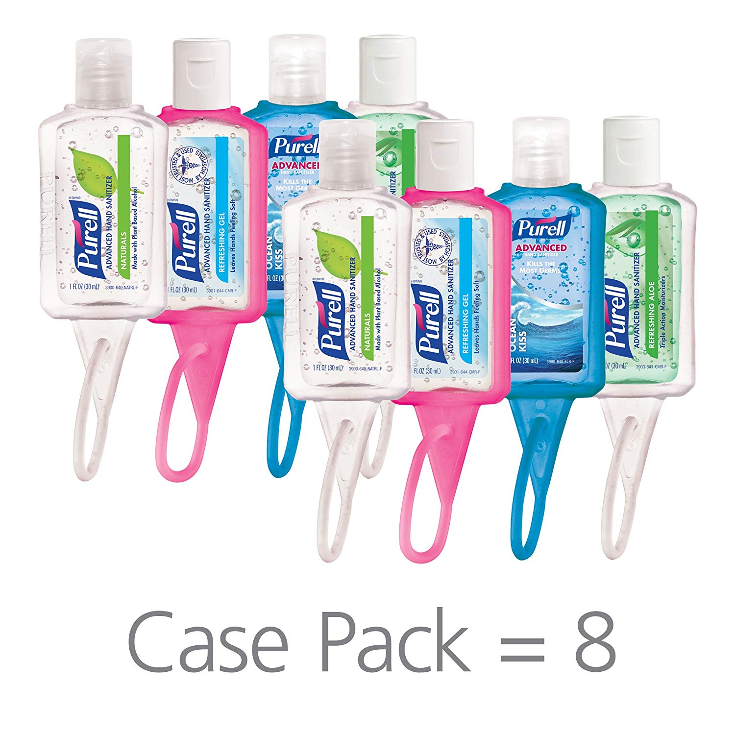 purell travel size hand sanitizer bottles, pack of 8