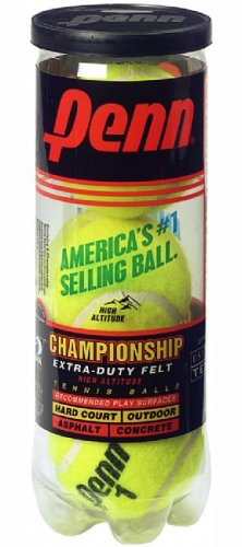 Penn Championship Extra Duty High Altitude Tennis Ball Can, 3 Balls