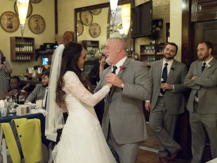 the author dancing with her dad after her wedding