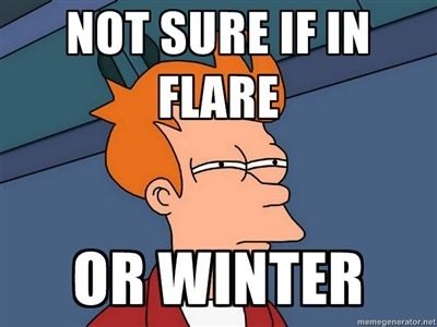 not sure if flare or winter