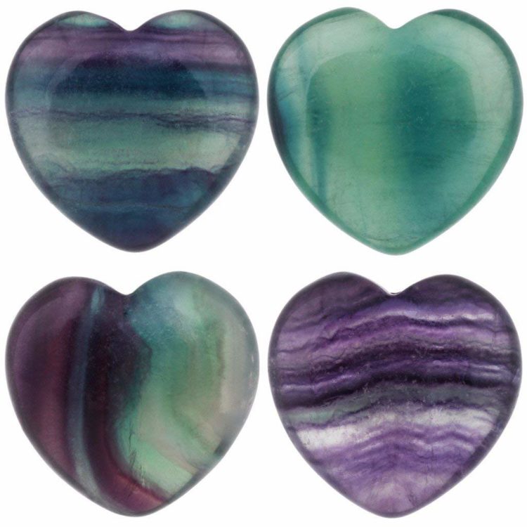 heart worry stones