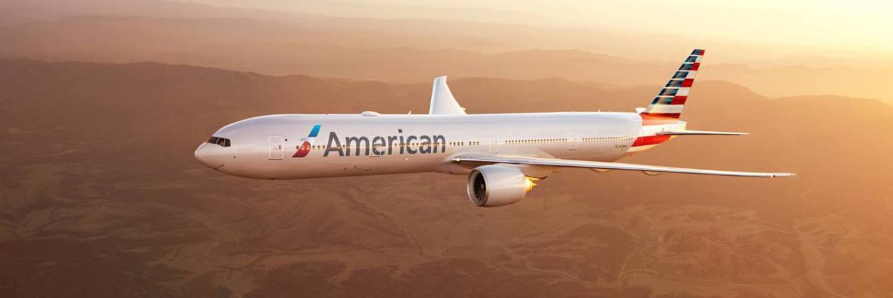 Image of an American Airlines plane