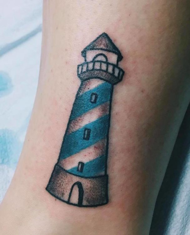 Lighthouse realistic black and gray by Haylo: TattooNOW