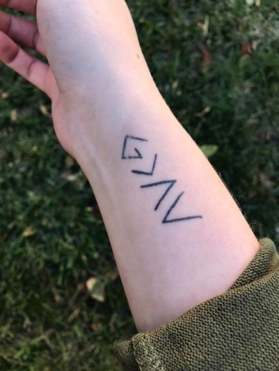 tattoo with symbols