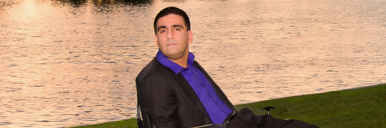 Accepting My Life With Cerebral Palsy Sourena at a lake.