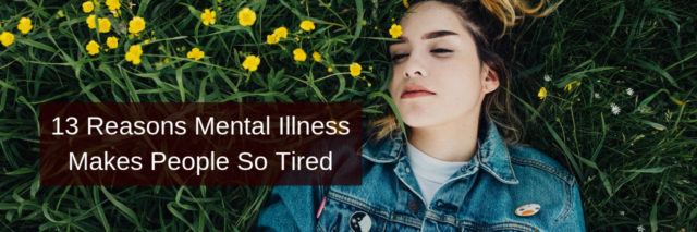 A woman lying in a bed of flowers: 13 Reasons Mental Illness Makes People So Tired