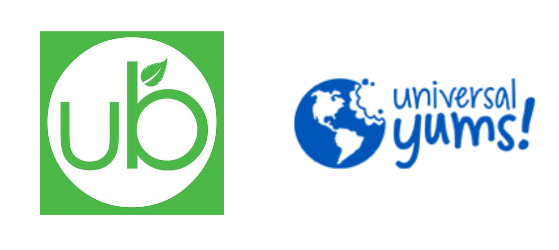 urthbox logo and universal yums! logo