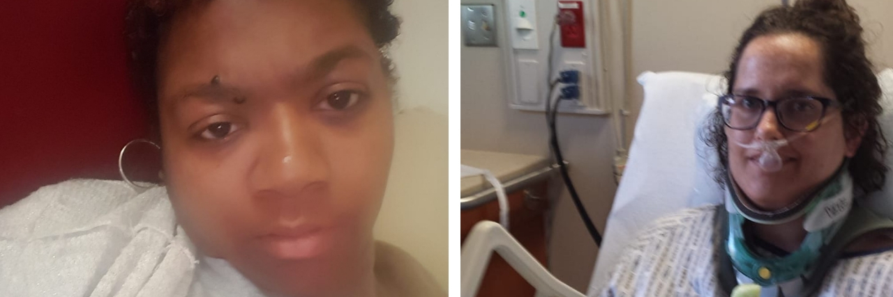 15 Photos for Anyone Who Thinks Women 'Exaggerate' Pain woman with heating pad and woman in hospital