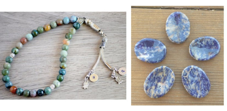 prayer beads and worry stone