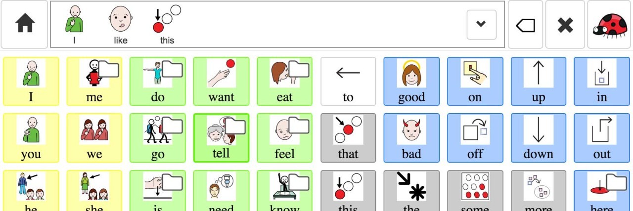 Why AAC Isn't 'Giving' Someone a Voice CoughDrop AAC app screenshot.