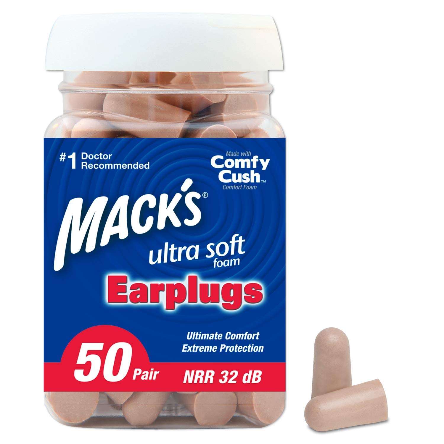 mack's soft foam ear plugs