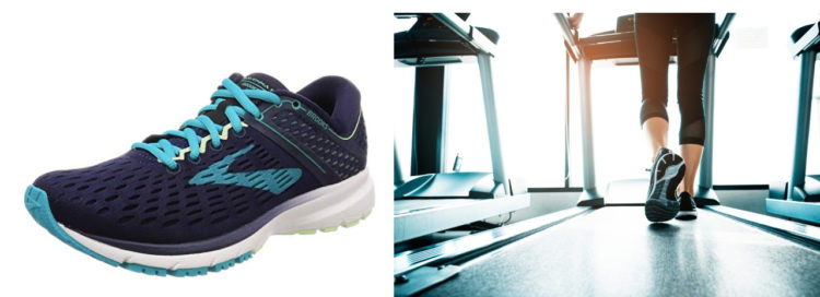 running shoe and treadmill pic