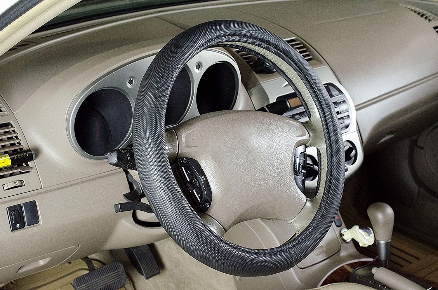 Memory foam steering wheel cover.