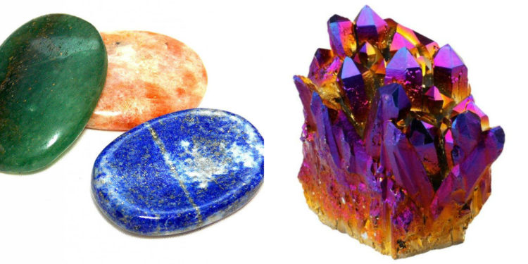 worry stones and crystals