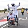 Sophie Etheridge in her racing wheelchair.