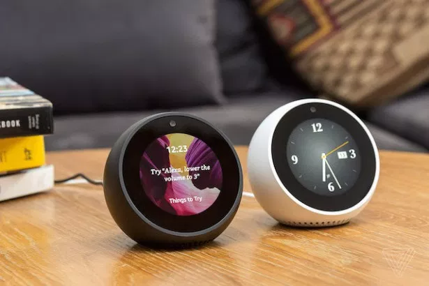 Echo spot clock with reminders.
