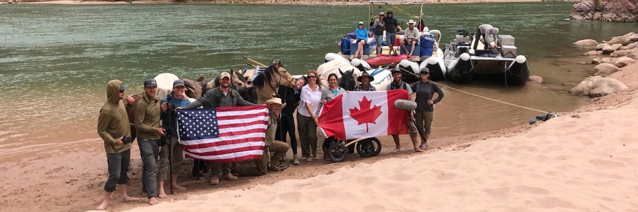 Living in the United States as a Disabled Canadian Canadian and American crew filming HIBM Her Inescapable Brave Mission to advocate for the rights of people with disabilities.