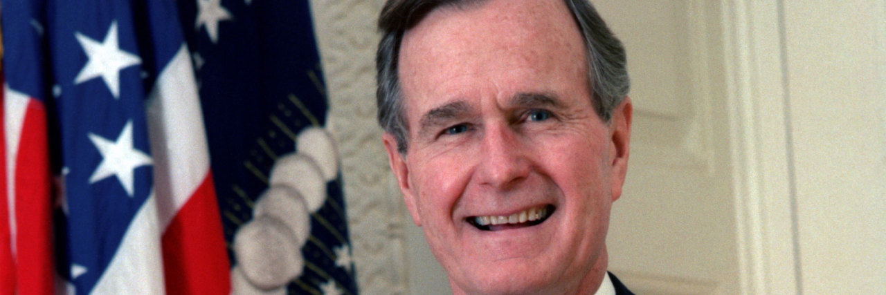 Former President of the United States George H.W. Bush in 1989