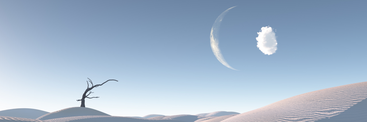 You Can Be Disabled and Asexual Lone tree in the desert.