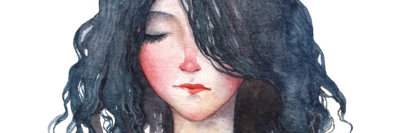 Childhood Moments, Bad Grades, Report Cards and Child Abuse sad girl watercolor picture