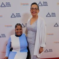 Tatiana Lee and her mother on the Red Carpet at the Media Access Awards.