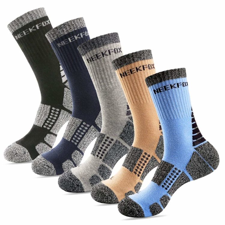 moisture-wicking crew socks