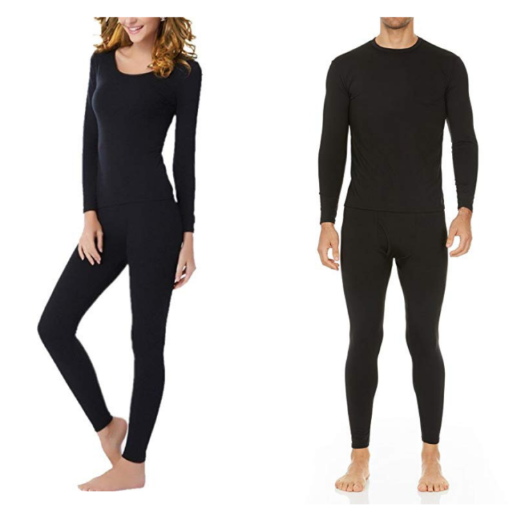 women's and men's thermal underwear sets