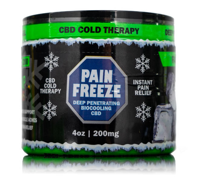 CBD Pain Freeze rub from Hemp Bombs