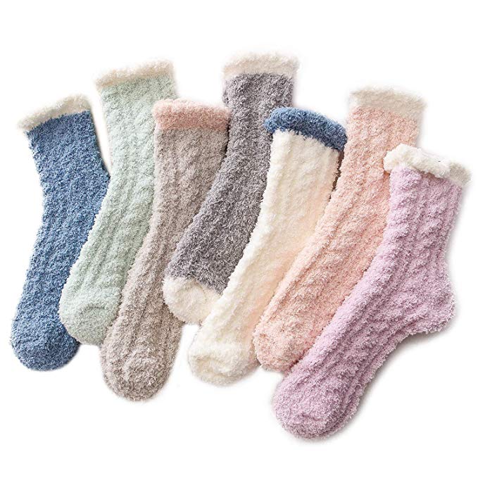 fuzzy microfiber socks