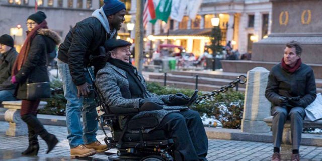Bryan Cranston and Kevin Hart in "The Upside."