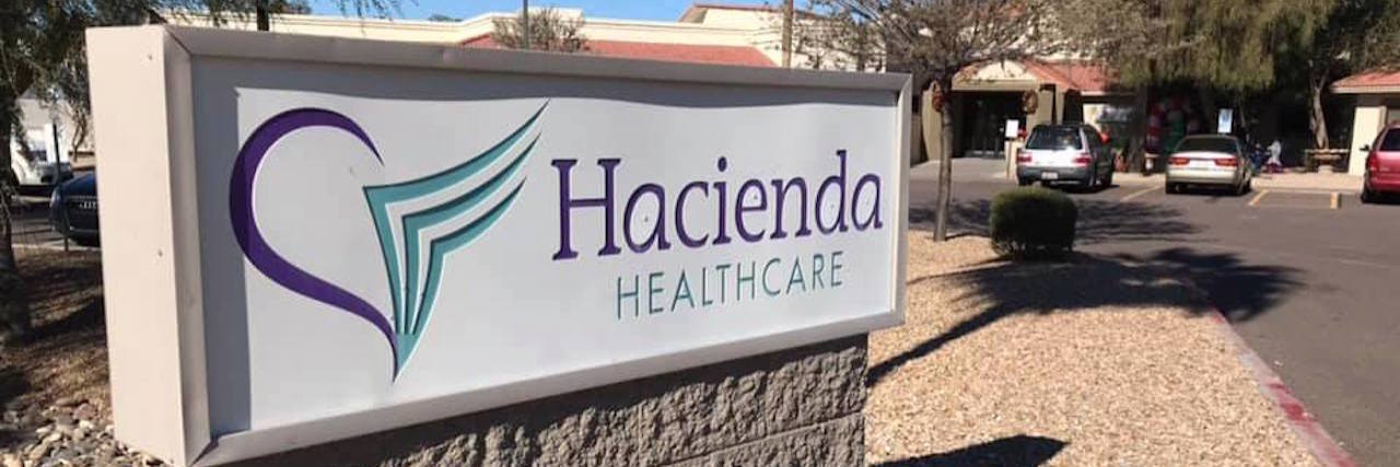 hacienda healthcare sign