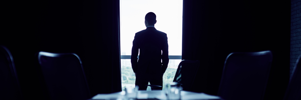 I Have Depression, Man. Businessman making up his mind before important meeting