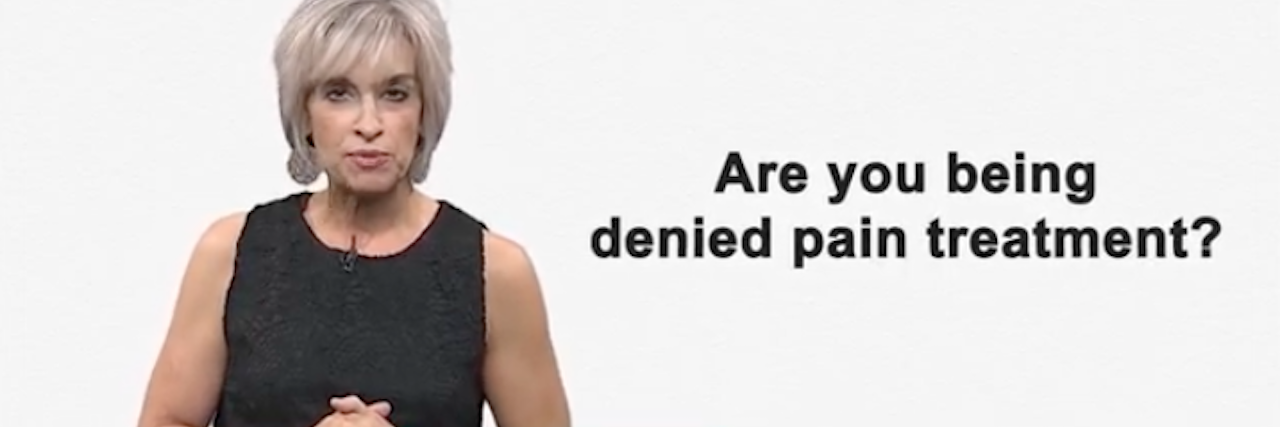 Why I Created a Commercial for Pain Patients Denied Treatment don't punish pain commercial screenshot
