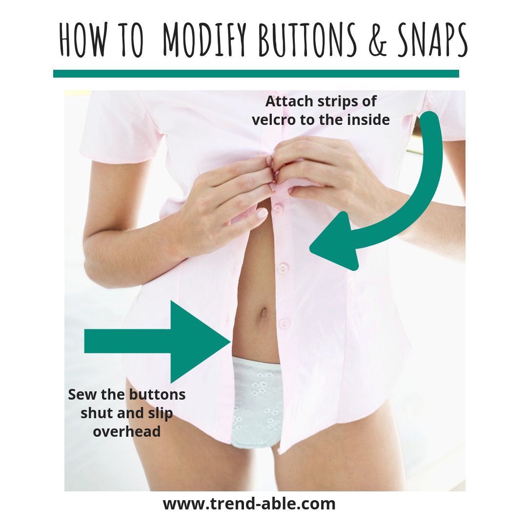 Tips for buttons and snaps.