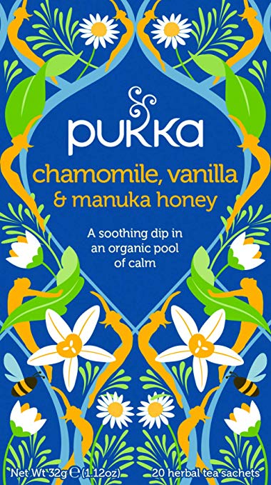 pukka chamomile, vanilla and manuka honey tea