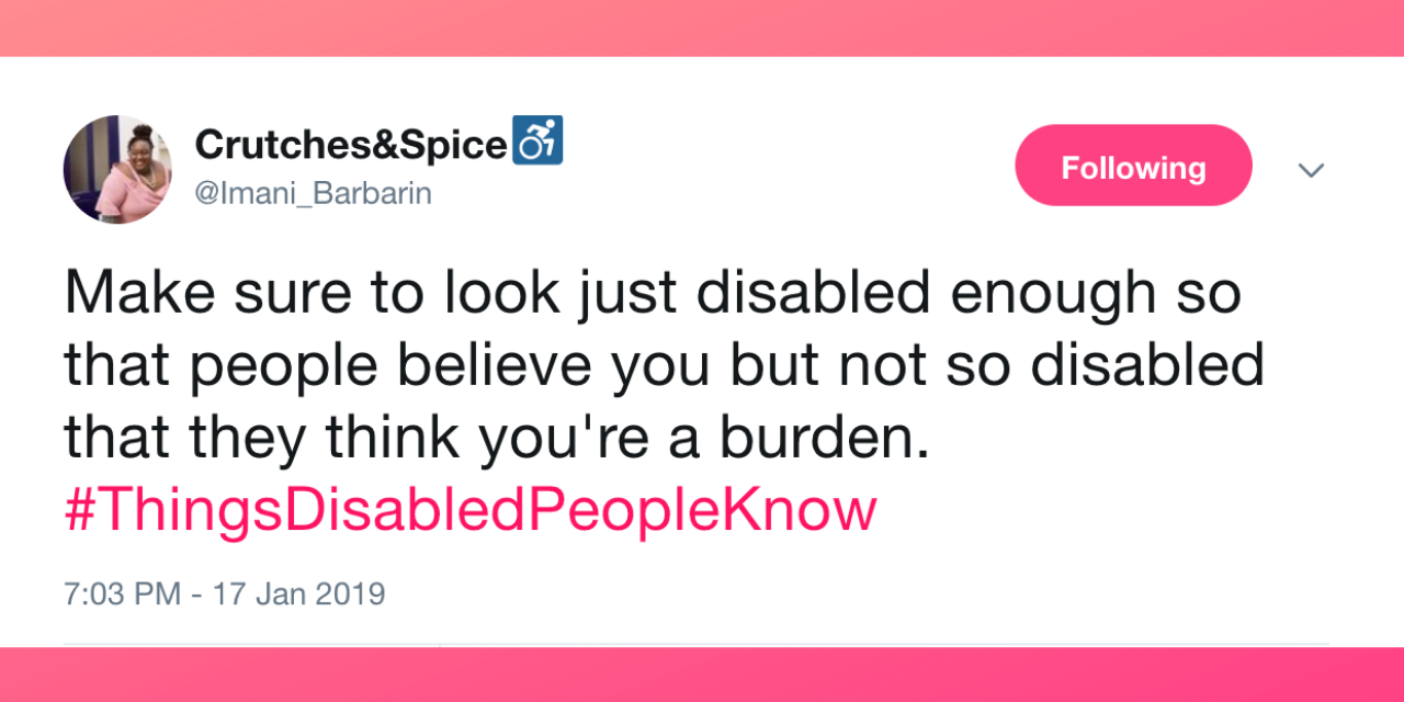 Viral Twitter Hashtag Shows Truths Only Disabled People Know The Mighty