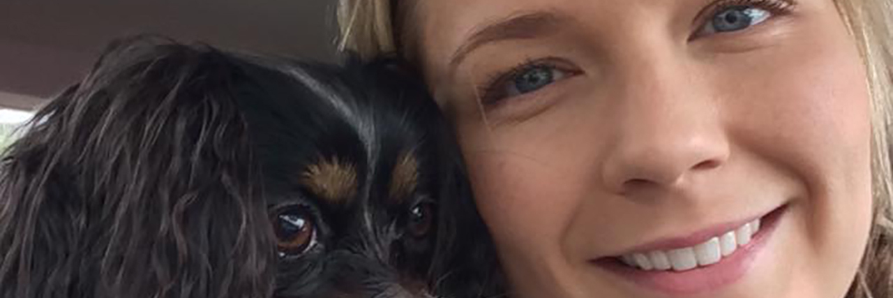 Facts About Psychiatric Service Dogs Sarah with her psychiatric service dog, Kona.