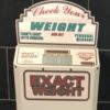 photo of weight loss scale in public bathroom