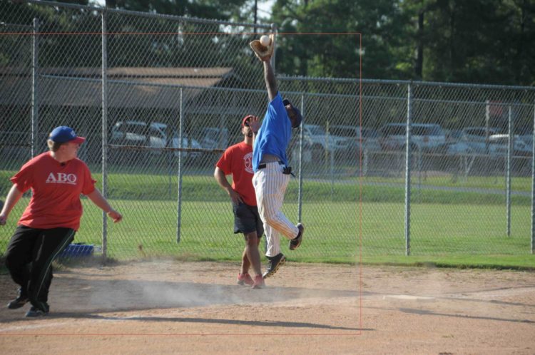 Man jumping for a catch
