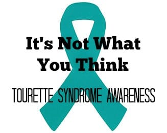 Tourette syndrome awareness ribbon.