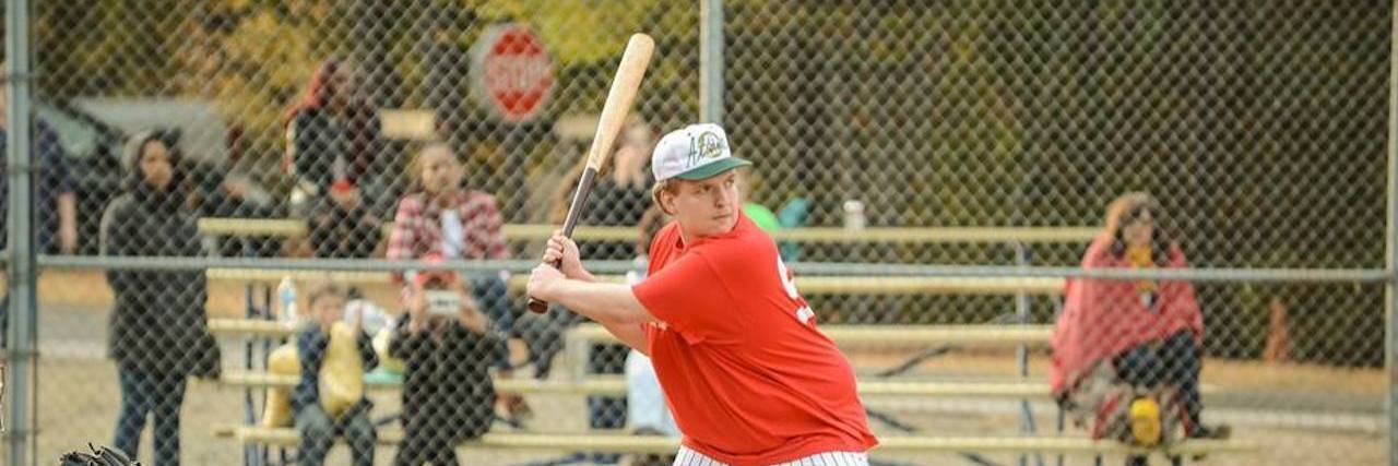 Autistic Man Founded 'Alternative Baseball' to Make Sport Accessible Taylor Duncan at bat
