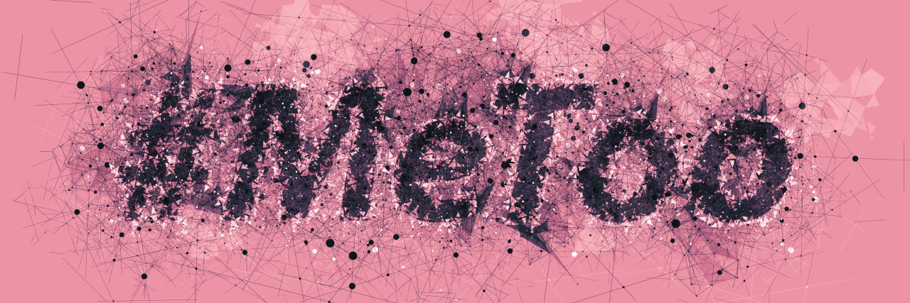 #MeToo on pink background.