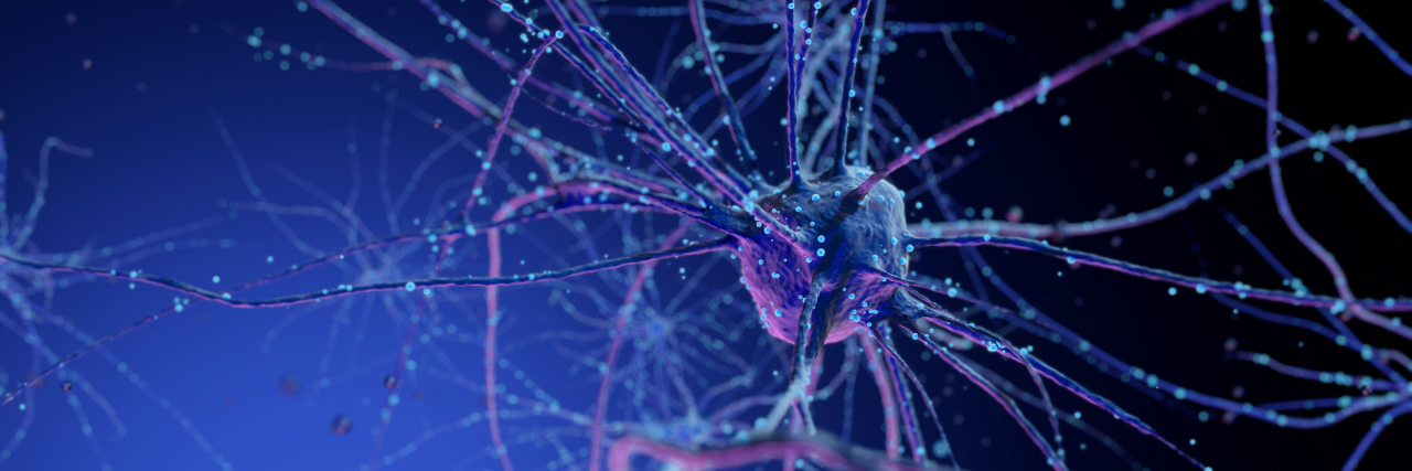 How to Enroll in Clinical Trial for Alzheimer's Drug Conceptual illustration of neuron cells with glowing link knots in abstract dark space, high resolution 3D illustration 3d render