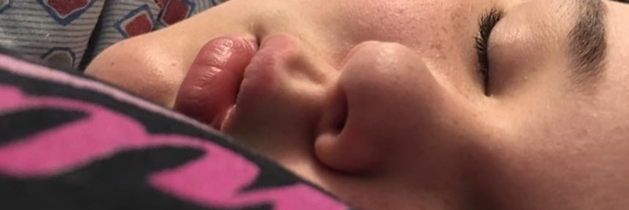 Processing the Fear From My Daughter's Hospitalization a girl is sleeping