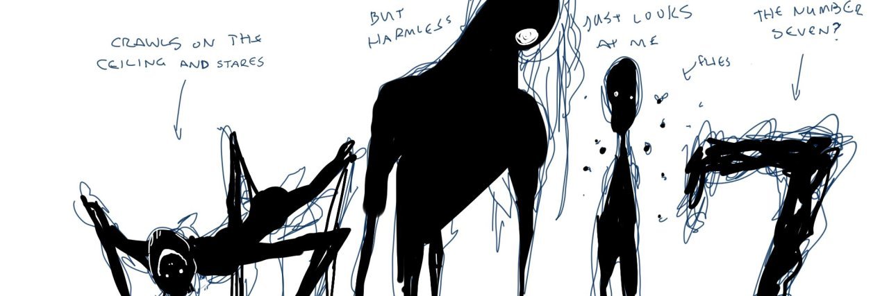 What Sleep Paralysis 'Demons' Look Like, as Told by Twitter Image of sleep paralysis demons by @rhymewithrachel