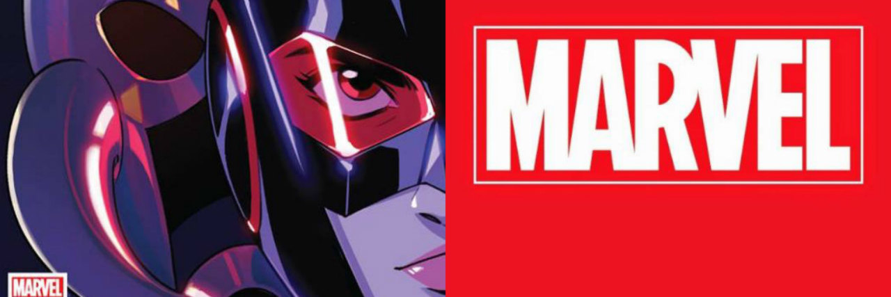 marvel logo with image of unstoppable wasp
