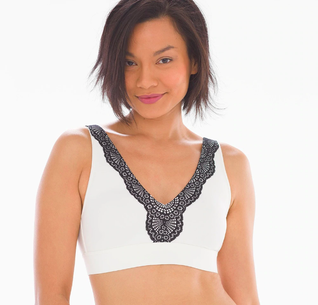 Women's Geo Lace V Racerback Bra